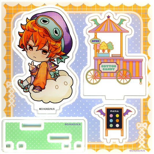 Agares Picero Daikichi-9 Welcome to Demon School! Iruma-kun Check Sailor Style Acrylic Diorama Marukuji [USED]