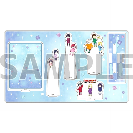 04. Group Rainy Season Ver. GraffArt Illustration Premium Acrylic Diorama Plate Sakamoto Days [USED]