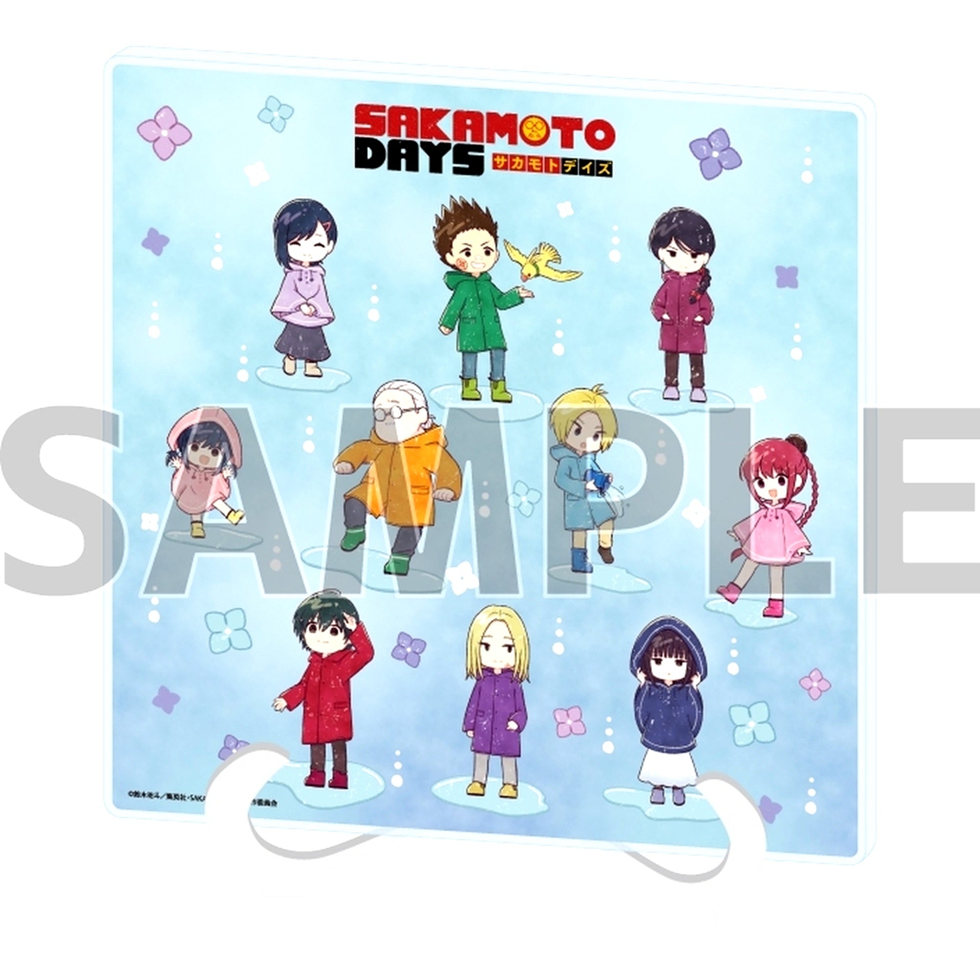 04. Group Rainy Season Ver. GraffArt Illustration Acrylic Art Board Sakamoto Days [USED]