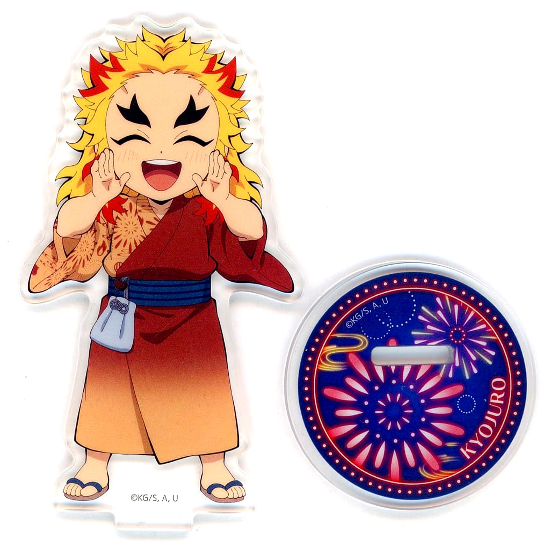 Kyojuro Rengoku Demon Slayer: Kimetsu no Yaiba Fireworks Festival 2025 in ufotable Cafe x Machi Asobi CAFE x ufotable DINING First Half Random Acrylic Stand [USED]