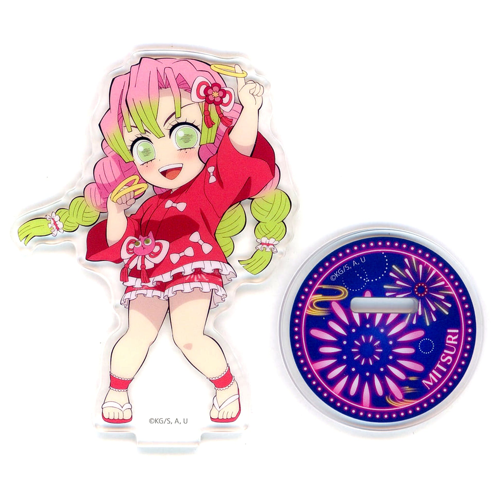 Mitsuri Kanroji Demon Slayer: Kimetsu no Yaiba Fireworks Festival 2025 in ufotable Cafe x Machi Asobi CAFE x ufotable DINING First Half Random Acrylic Stand [USED]