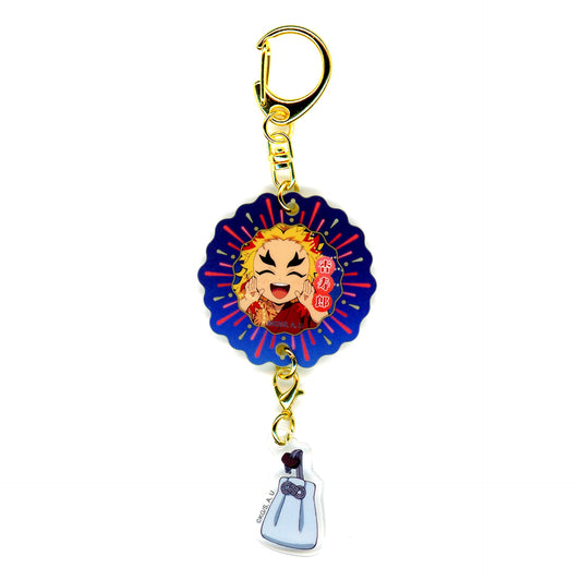 Kyojuro Rengoku Demon Slayer Kimetsu no Yaiba Fireworks Festival 2025 1st Part Glow Acrylic Charm [USED]