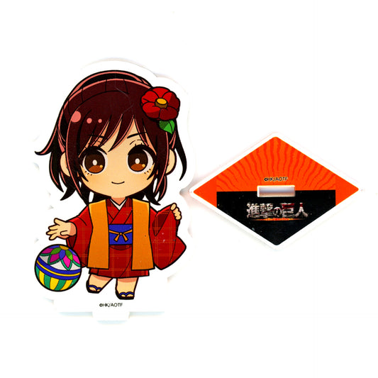 Sasha Blouse Ayakashi Cafe Mini Character Acrylic Stand Attack on Titan x Princess Cafe [USED]