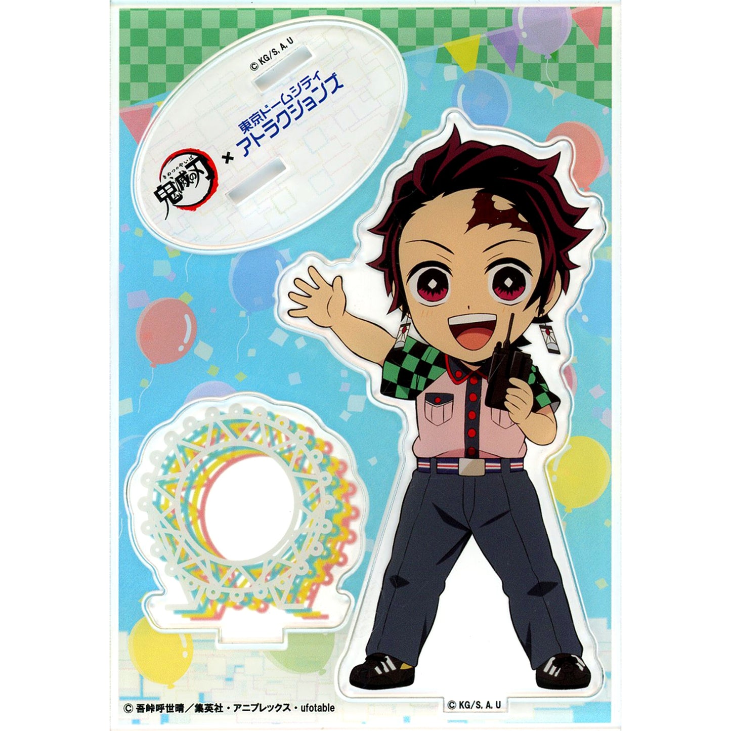 Tanjiro Kamado Mini Chara Acrylic Stand Demon Slayer x Tokyo Dome City Attractions Total Concentration! Hospitality Operation [USED]