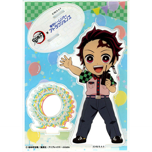 Tanjiro Kamado Mini Chara Acrylic Stand Demon Slayer x Tokyo Dome City Attractions Total Concentration! Hospitality Operation [USED]