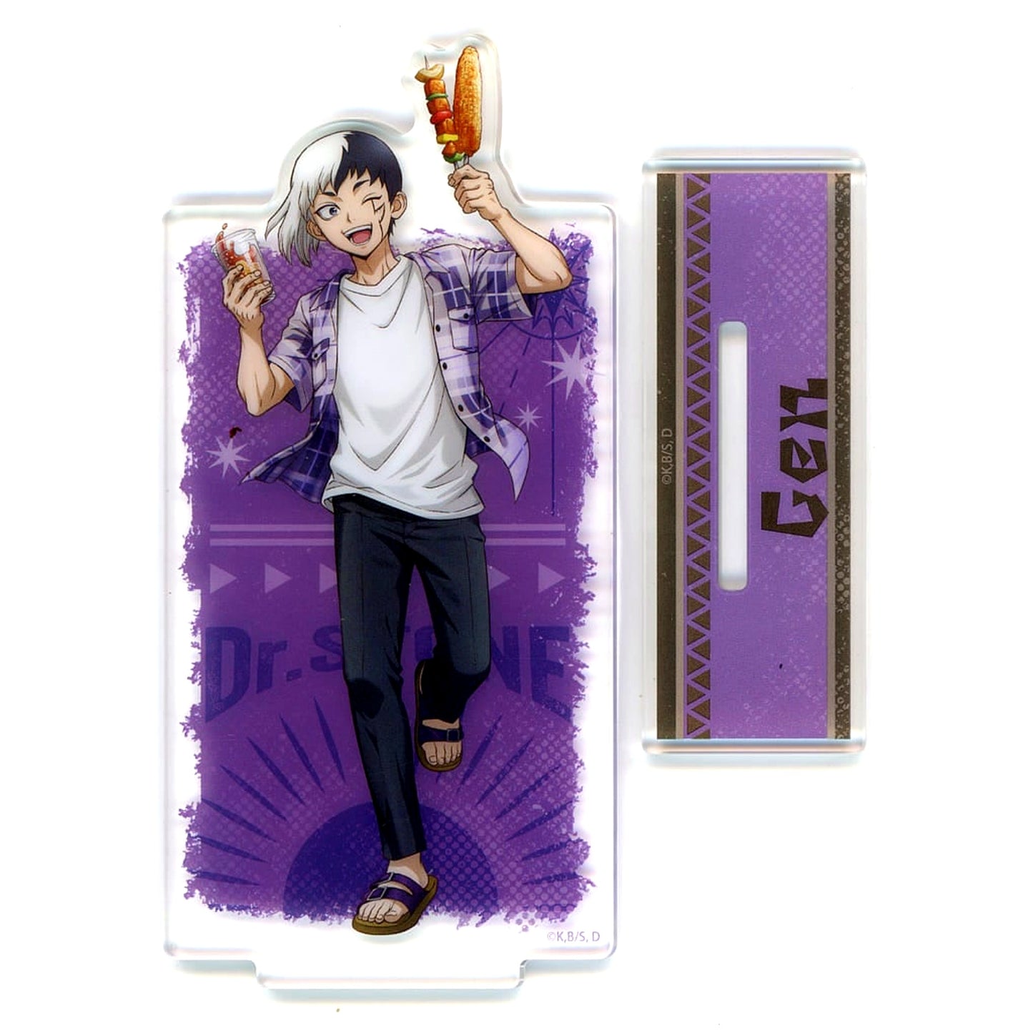 Gen Asagiri Dr.STONE Acrylic Stand Petit Kuji BBQ Prize A [USED]
