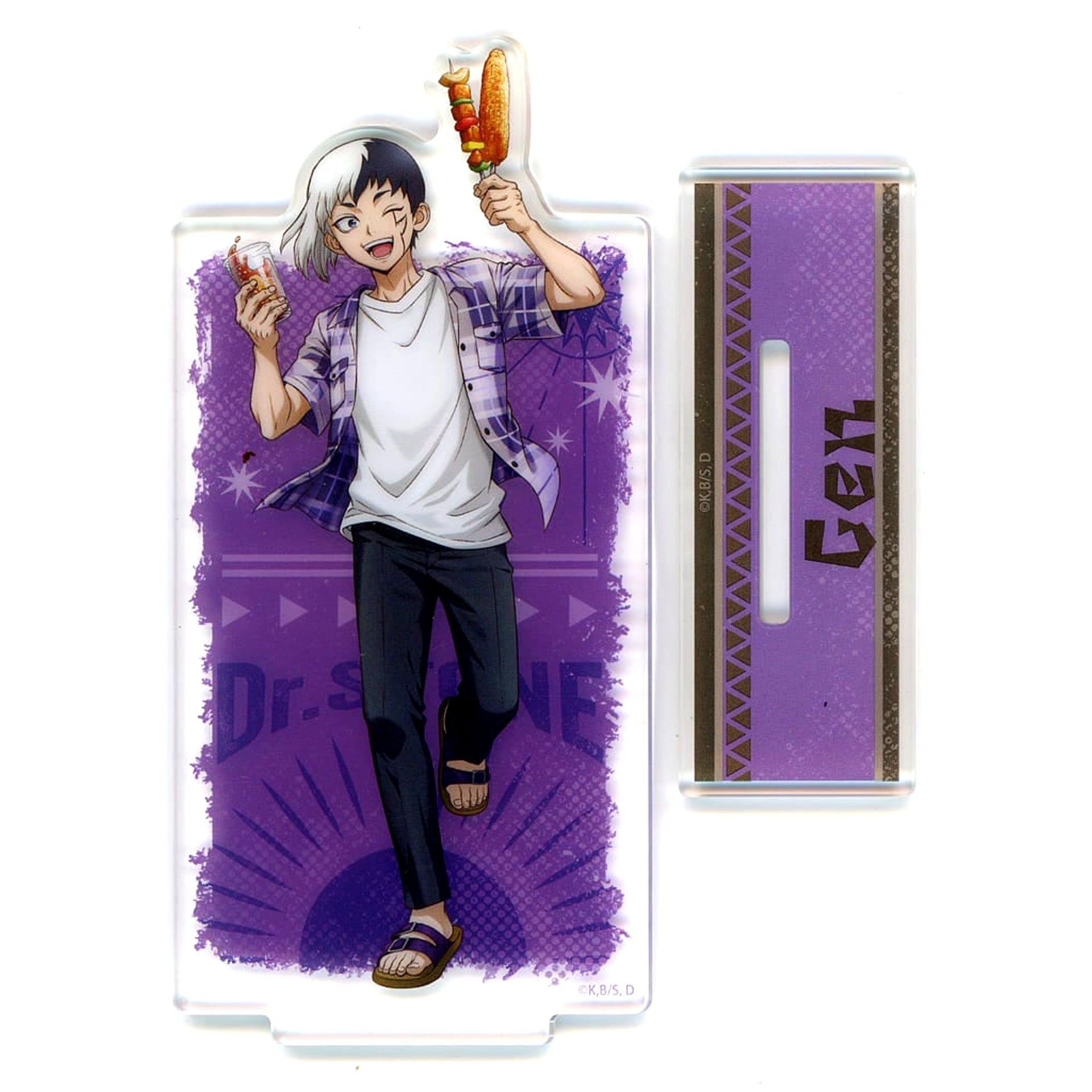 Gen Asagiri Dr.STONE Acrylic Stand Petit Kuji BBQ Prize A [USED]