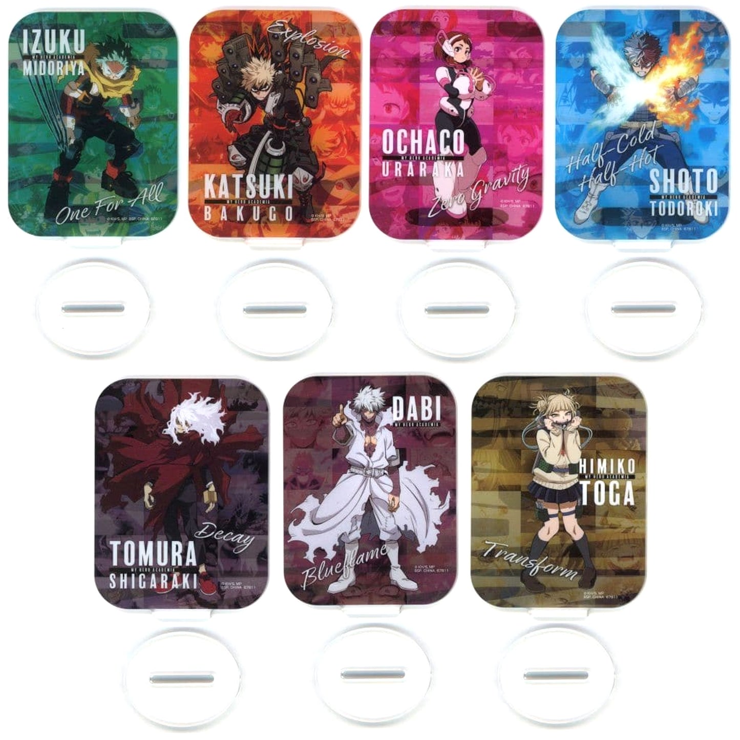 My Hero Academia Izuku Midoriya & Others All 7 Types Set Ichiban Kuji Conflicting Feelings Acrylic Stand Prize G Acrylic Stands [USED]