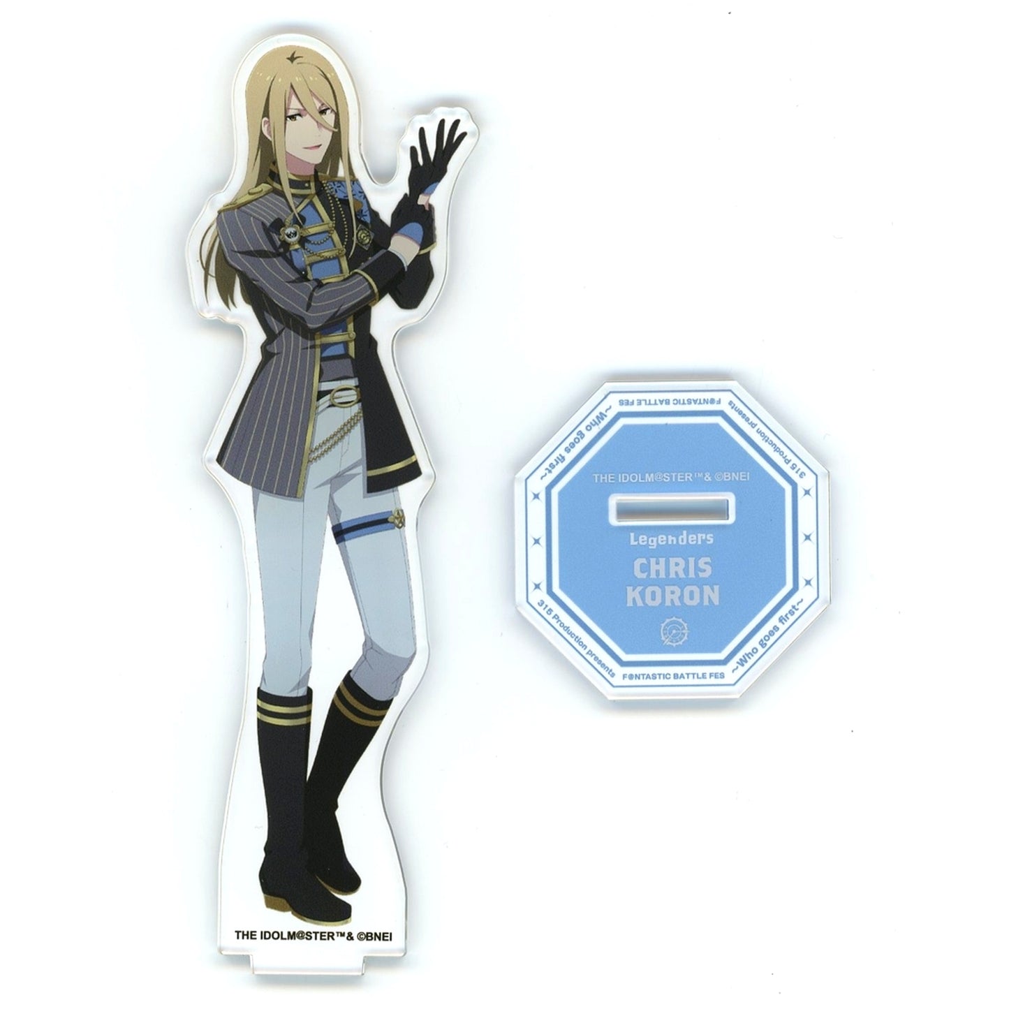 Chris Koron Official Acrylic Stand The Idolmaster SideM 315 Production presents FANTASTIC BATTLE FES Who goes first [USED]