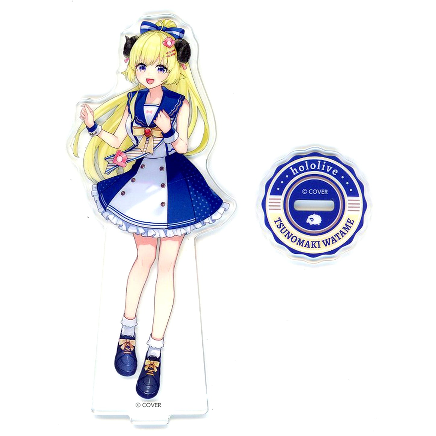 Tsunomaki Watame Marine Idol Outfit Virtual YouTuber Hololive x Lawson Acrylic Stand [USED]