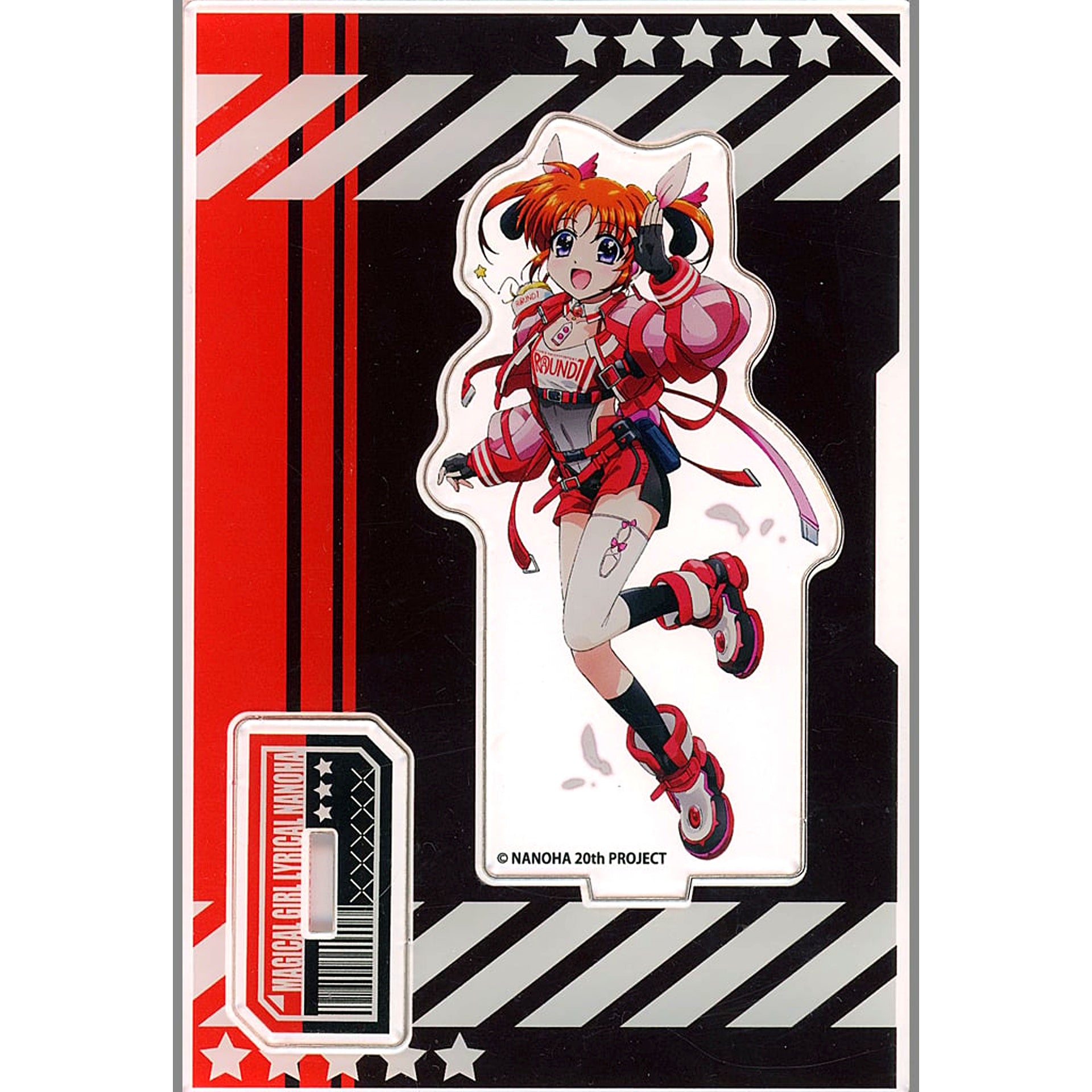 Nanoha Takamachi Acrylic Stand Magical Girl Lyrical Nanoha Series Round One Ltd [USED]