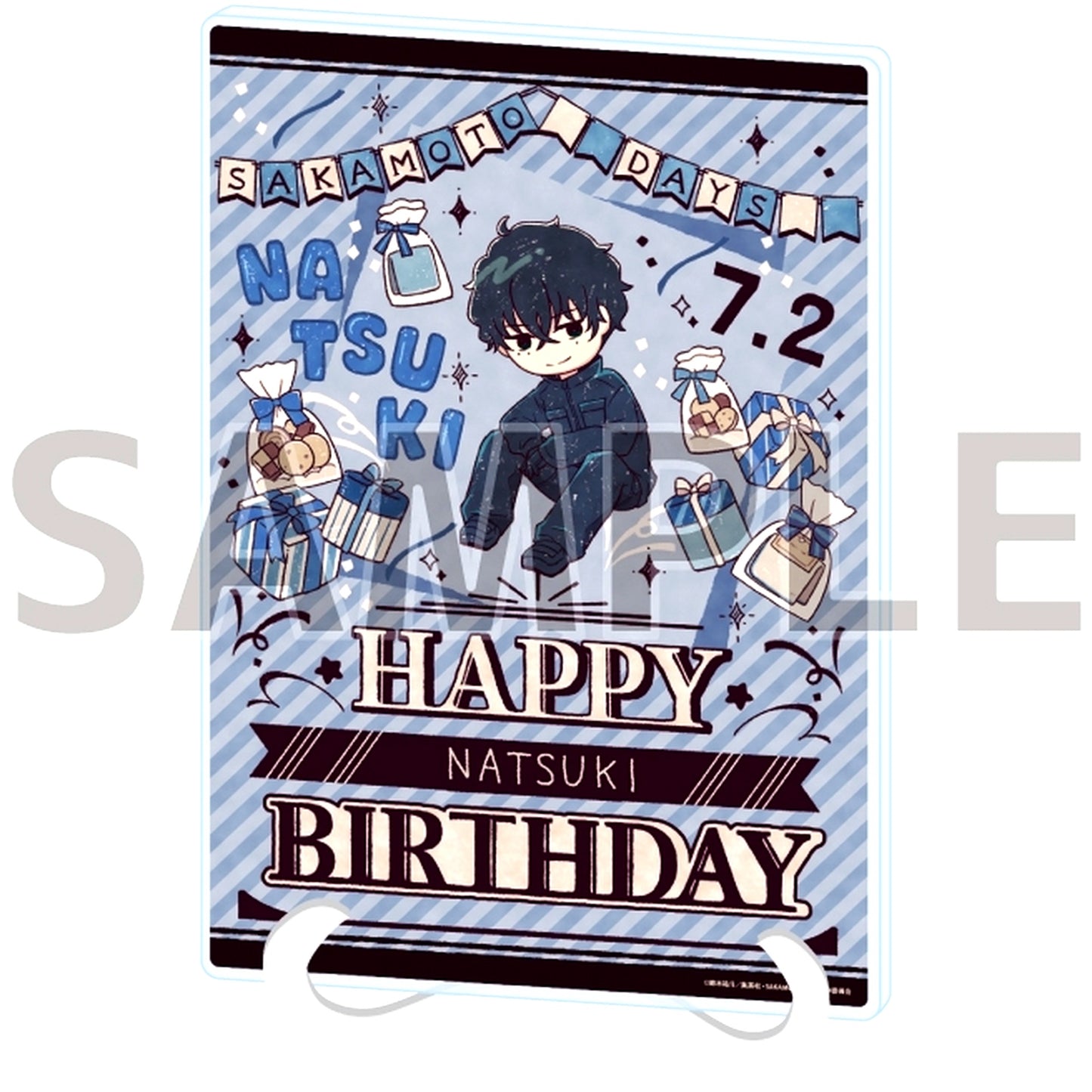 Natsuki Seba 09. Birthday Ver. GraffArt Illustration Acrylic Art Board A5 Size Sakamoto Days [USED]