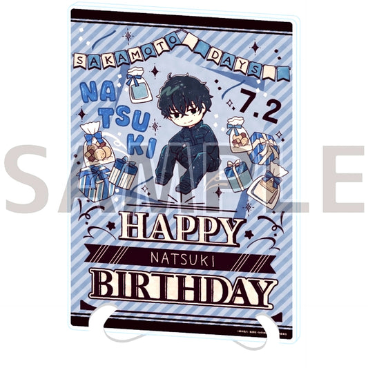 Natsuki Seba 09. Birthday Ver. GraffArt Illustration Acrylic Art Board A5 Size Sakamoto Days [USED]