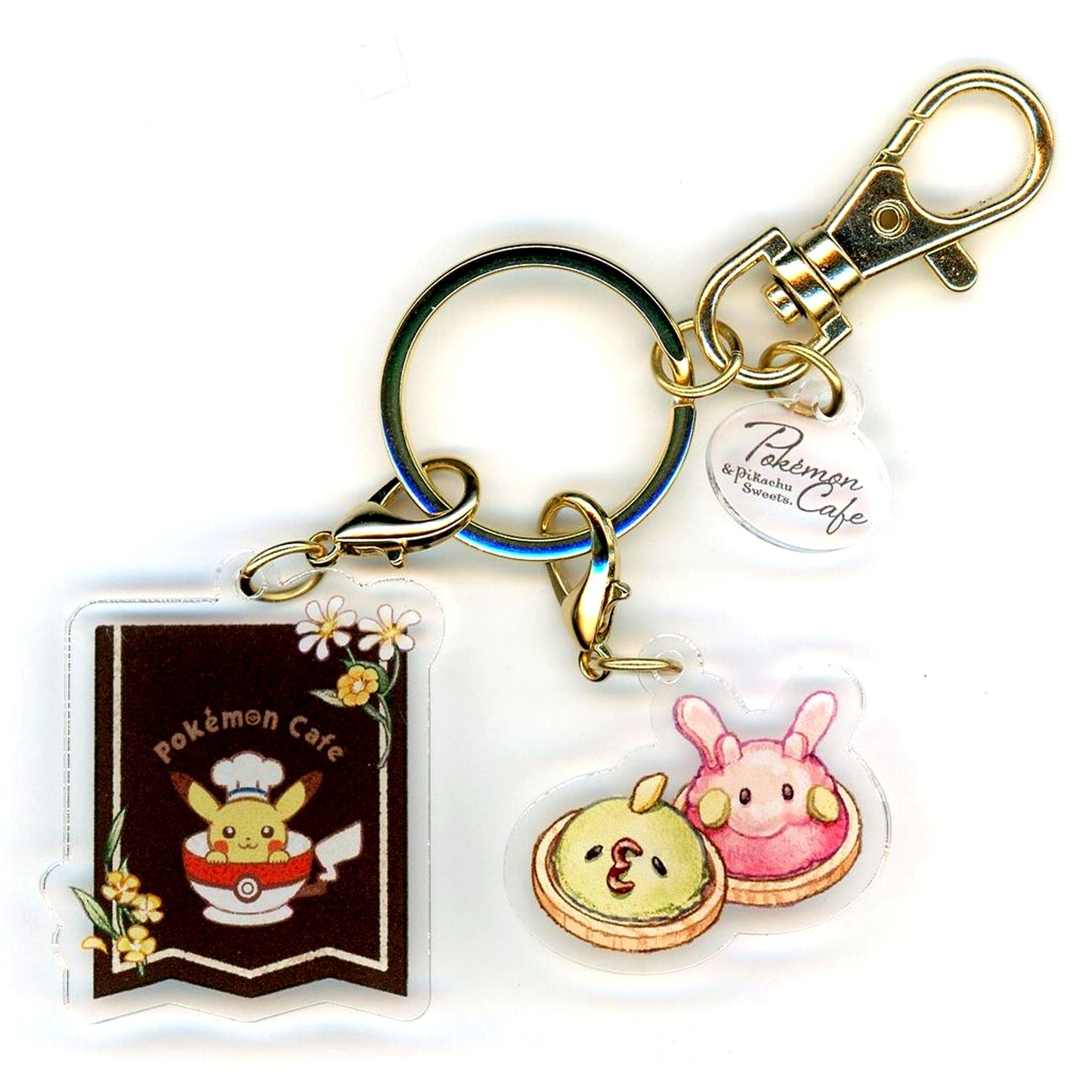 Logo & Mousse Pokemon Acrylic Keychain Collection Pokemon Cafe & Pikachu Sweets Pokemon Center Ltd [USED]