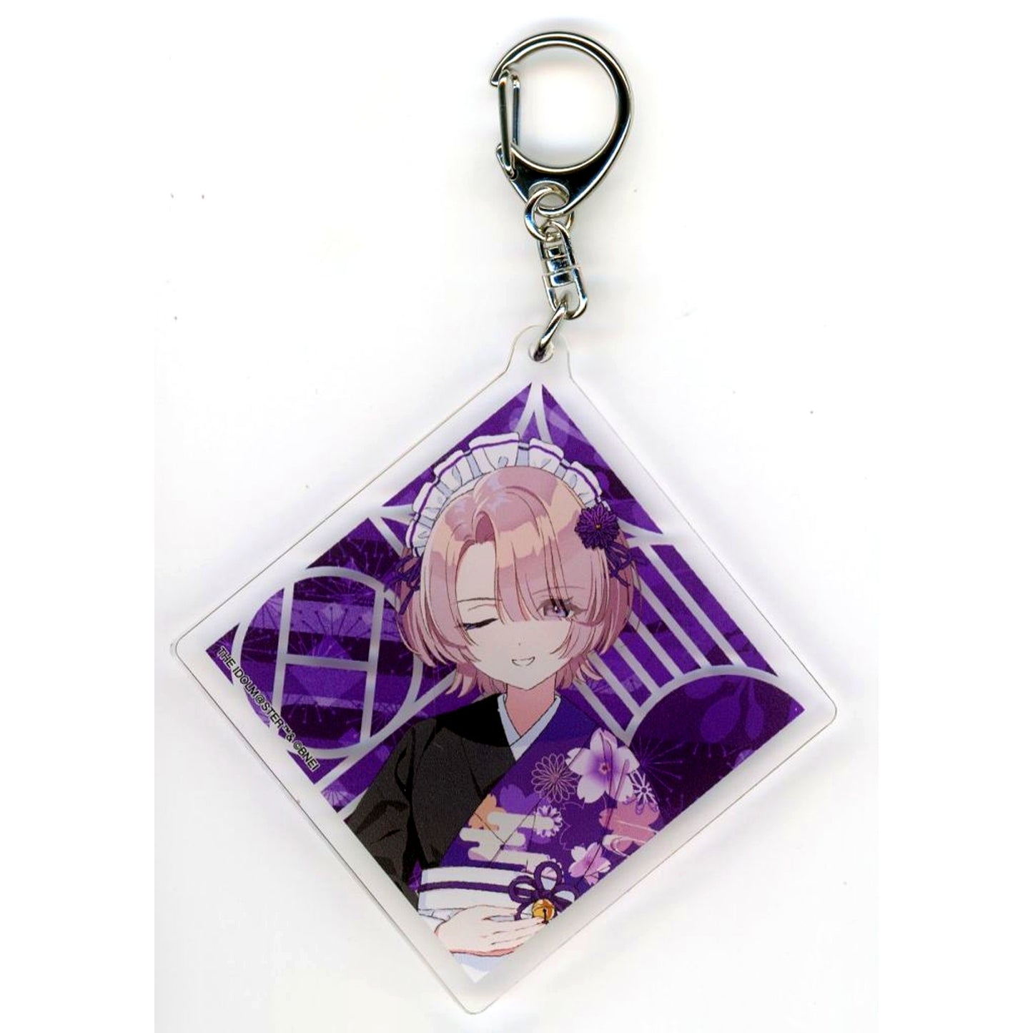 Mao Arimura Acrylic Keychain 05 Kimono Maid Ver. Drawn Illustration Gakuen Idolmaster x Nippon Gourmet Kaido [USED]