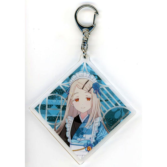 Hiro Shinosawa Gakuen Idolmaster Acrylic Keychain 05 Kimono Maid Ver. Drawn Illustration Nippon Gourmet Kaido [USED]