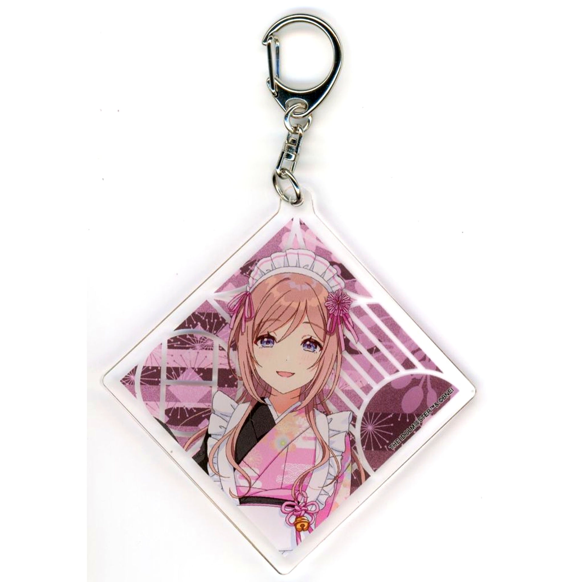 Rinami Himezaki Acrylic Keychain 05 Kimono Maid Ver. Drawn Illustration Gakuen Idolmaster x Nippon Gourmet Kaido [USED]