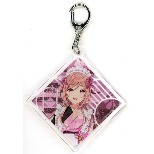 Rinami Himezaki Acrylic Keychain 05 Kimono Maid Ver. Drawn Illustration Gakuen Idolmaster x Nippon Gourmet Kaido [USED]