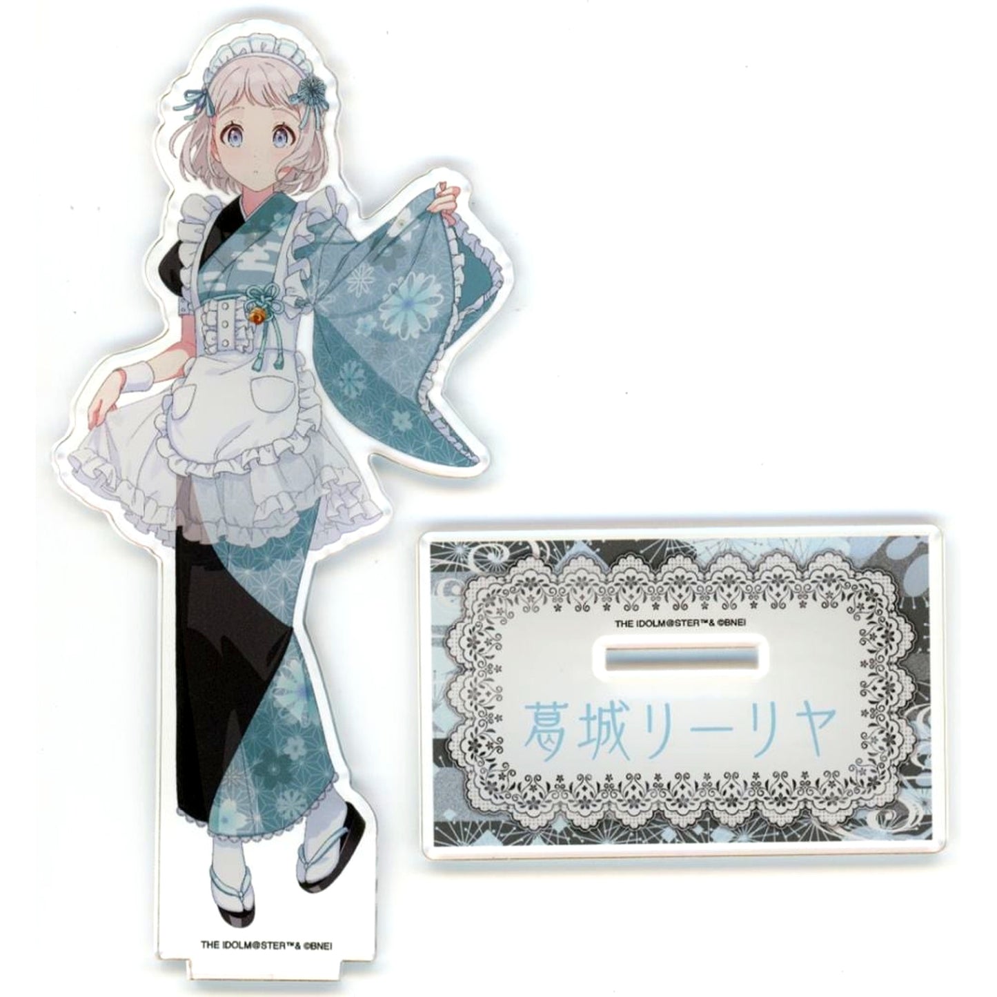 Lilja Katsuragi Gakuen Idolmaster Japanese Style Maid Ver Drawn Illustration Acrylic Stand Nippon Gourmet Kaido [USED]