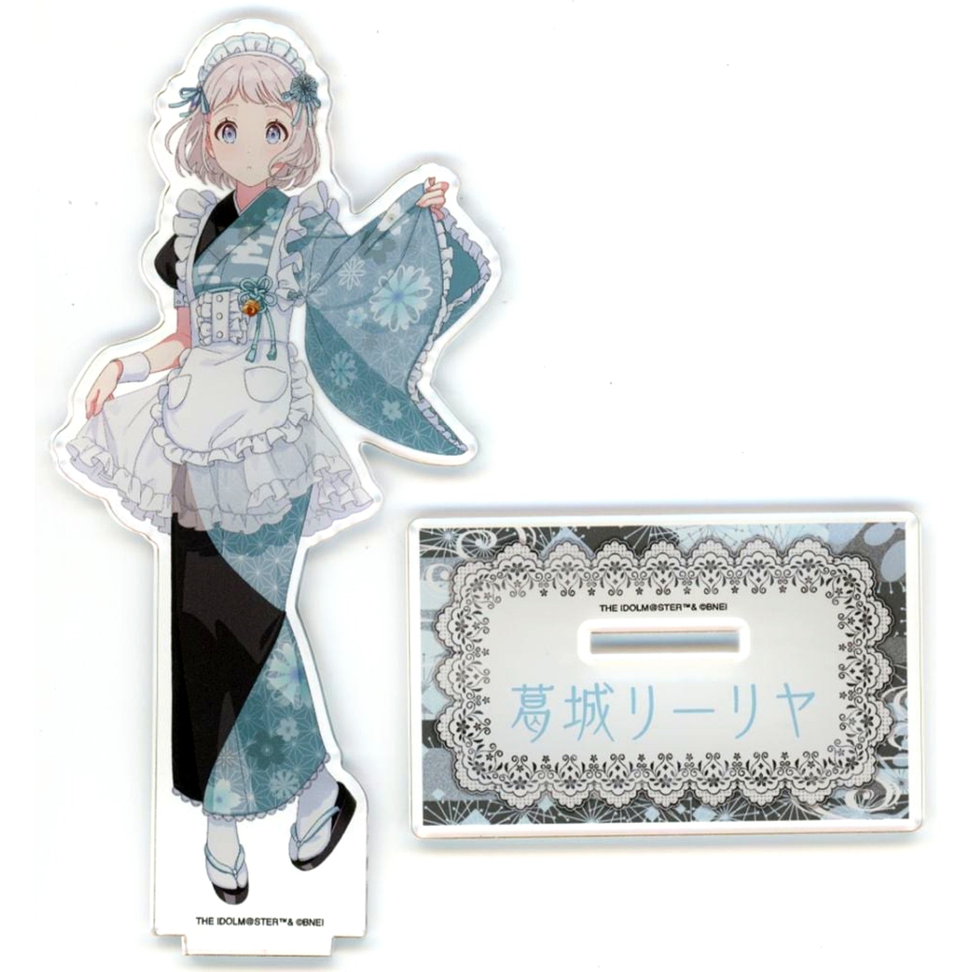 Lilja Katsuragi Gakuen Idolmaster Japanese Style Maid Ver Drawn Illustration Acrylic Stand Nippon Gourmet Kaido [USED]
