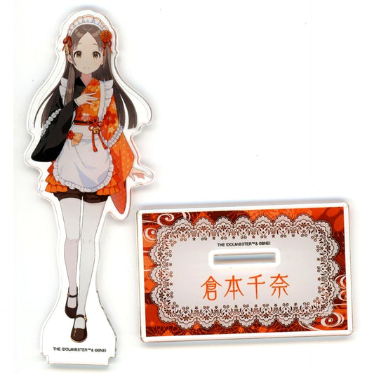 China Kuramoto Gakuen Idolmaster Acrylic Stand Japanese Style Maid Ver. Nippon Gourmet Kaido [USED]