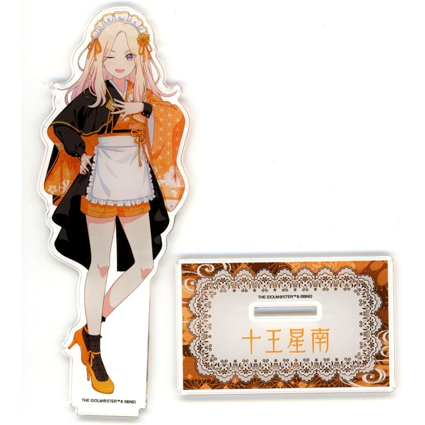 Sena Juo Gakuen Idolmaster Acrylic Stand Japanese Style Maid Ver. Nippon Gourmet Kaido [USED]