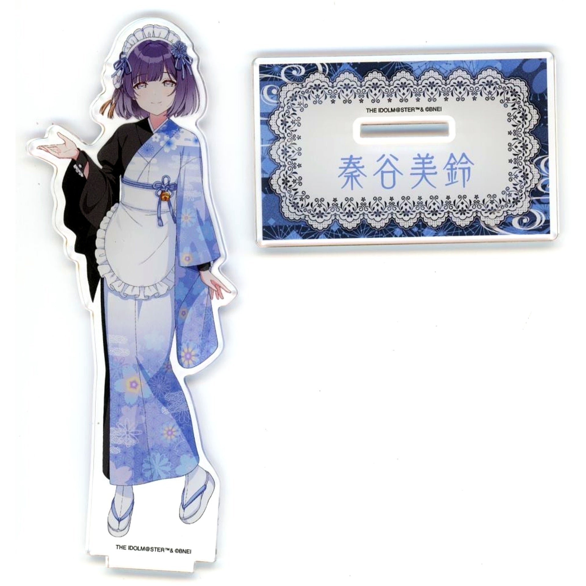 Misuzu Hataya Gakuen Idolmaster Drawn Illustration Acrylic Stand Kimono Maid Ver. Nippon Gourmet Kaido [USED]