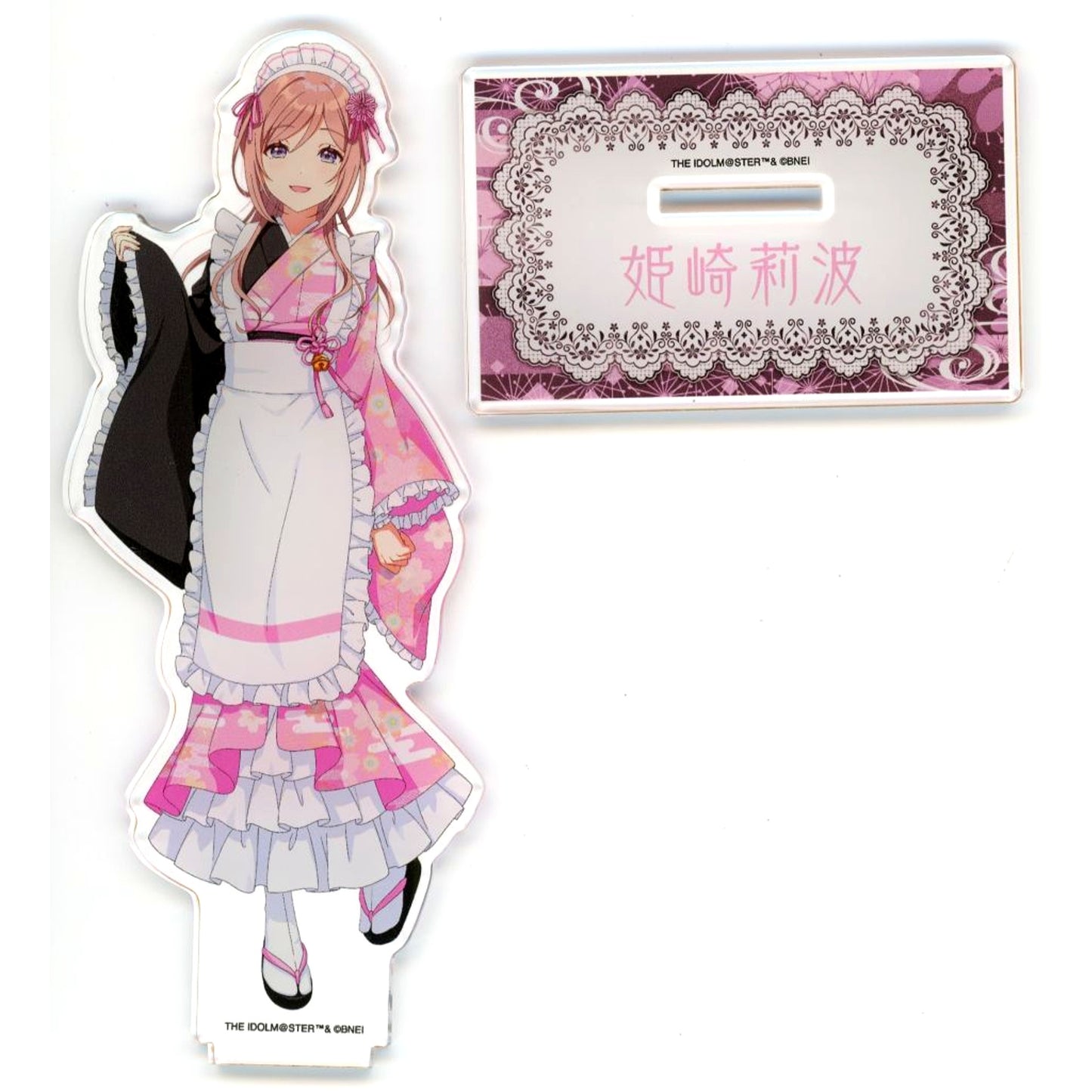 Rinami Himesaki Japanese Maid Ver. Illustration Gakuen Idolmaster Acrylic Stand Nippon Gourmet Kaido [USED]