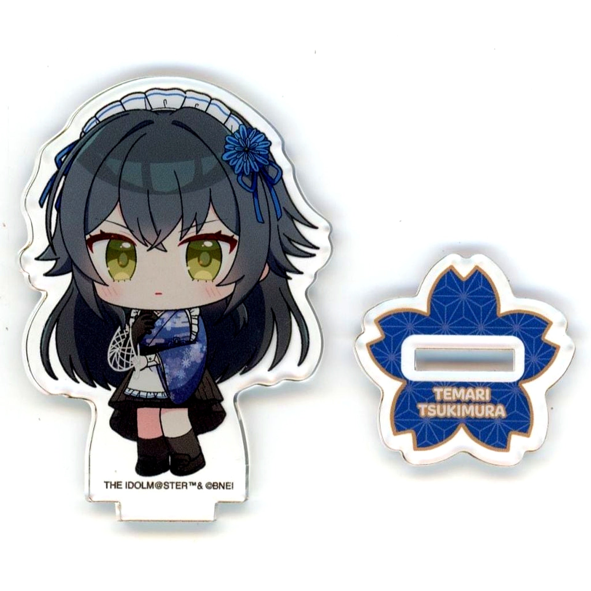 Temari Tsukimura Gakuen Idolmaster Acrylic Petite Stand 05 Nippon Gourmet Kaido Japanese Maid ver. Mini Character Illustration [USED]
