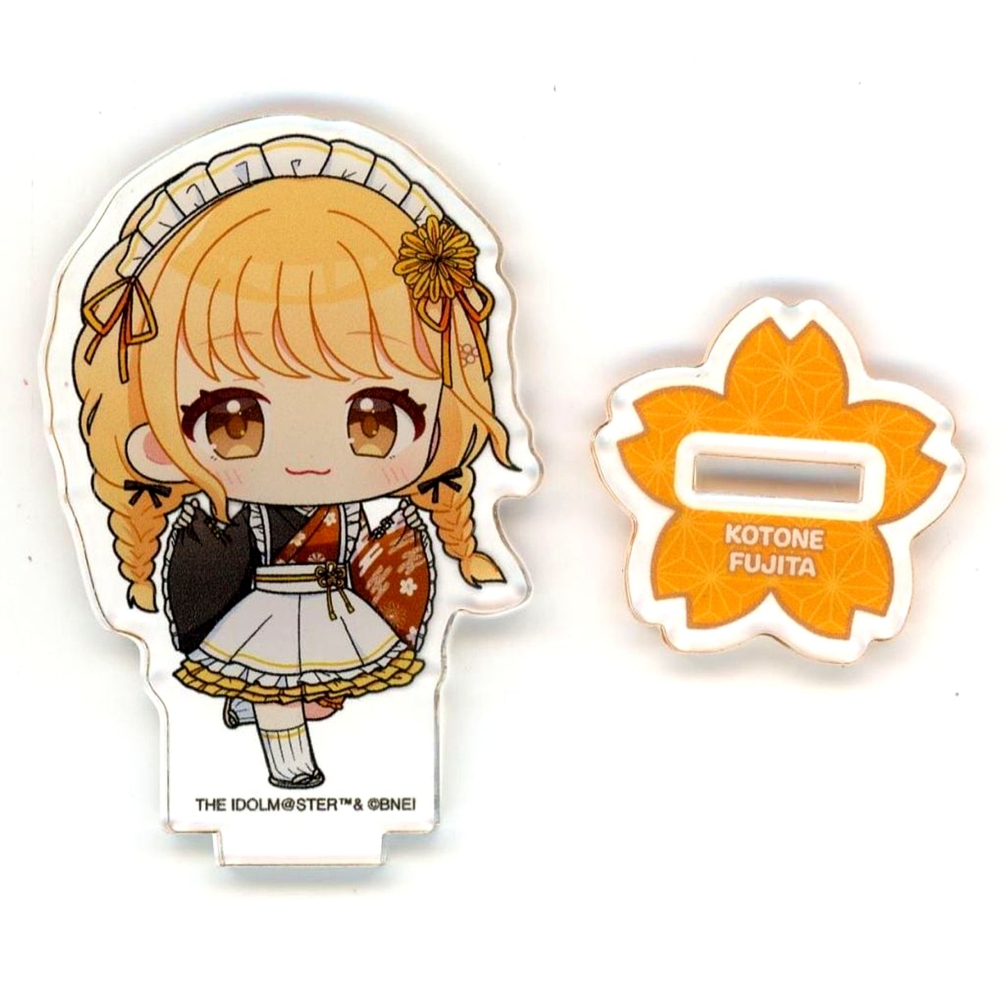 Kotone Fujita Gakuen Idolmaster Nippon Gourmet Kaido Acrylic Petite Stand 05 Japanese Style Maid Ver Chibi Character Illustration [USED]