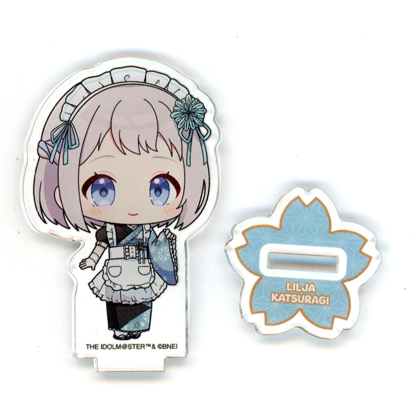 Lilja Katsuragi Gakuen Idolmaster Acrylic Petite Stand 05 Nippon Gourmet Kaido Japanese Maid ver. Mini Character Illustration [USED]