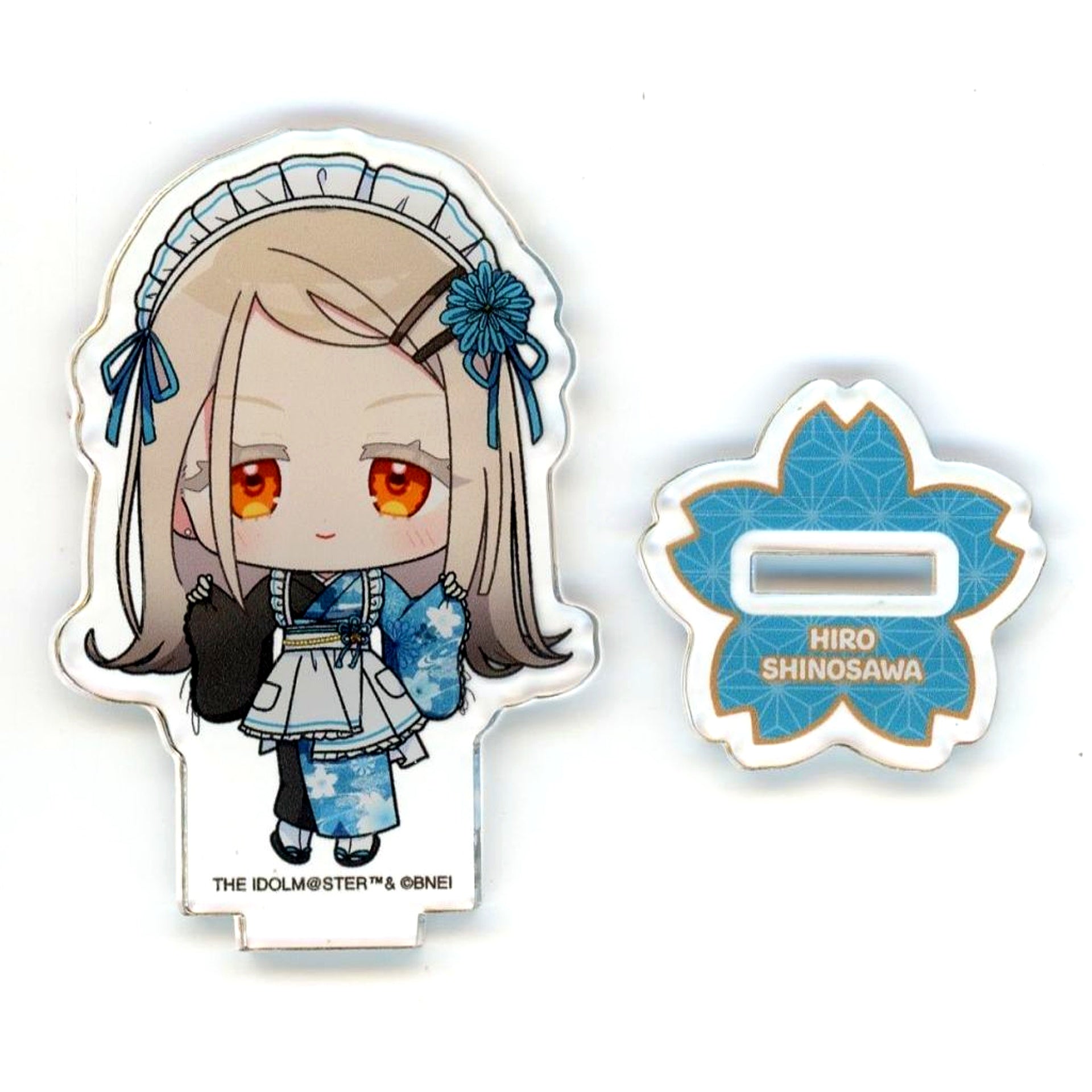 Hiro Shinosawa Gakuen Idolmaster x Nippon Gourmet Kaido Acrylic Petit Stand 05 Japanese Maid Ver. Mini Character Illustration [USED]