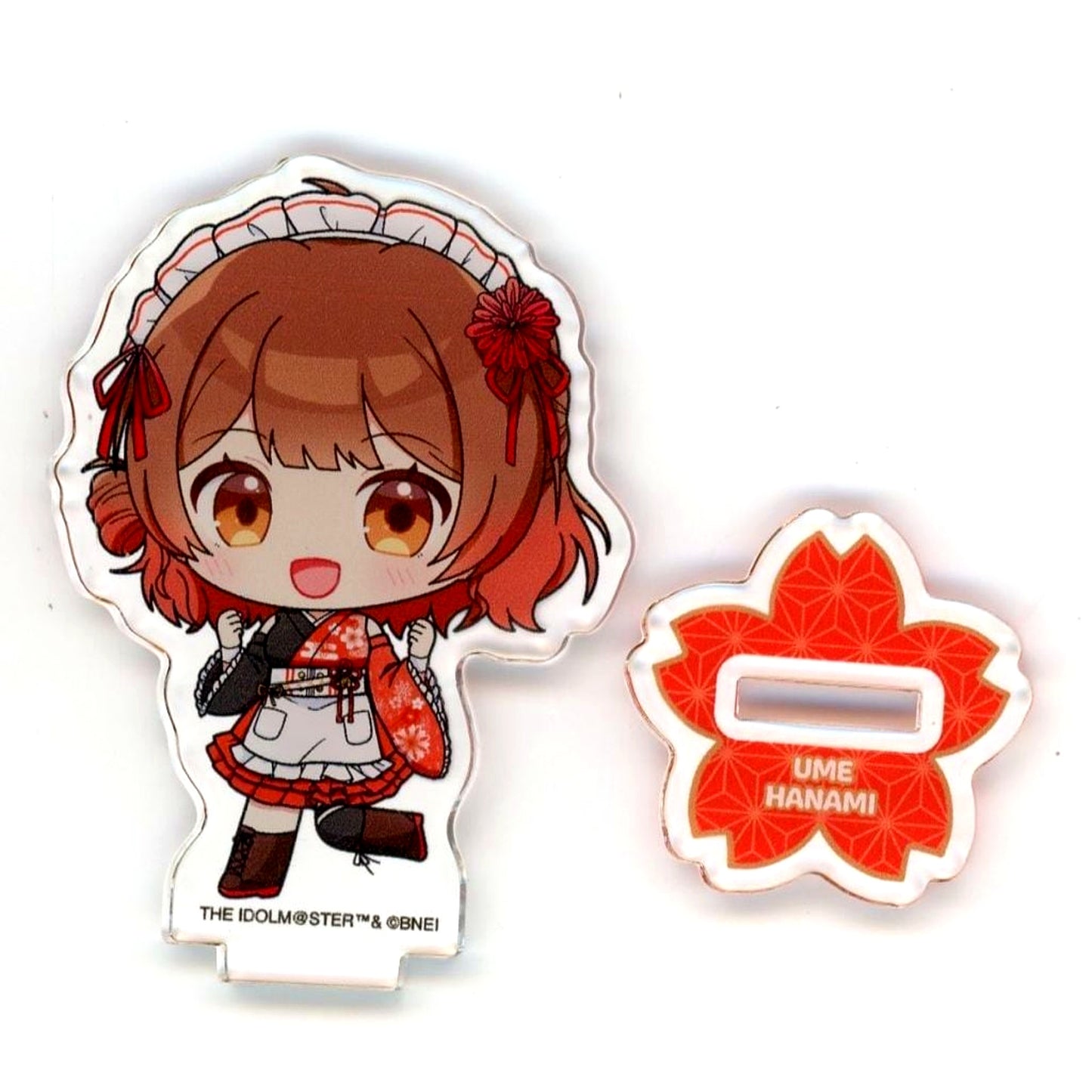 Ume Hanami Gakuen Idolmaster Nippon Gourmet Kaido Acrylic Petite Stand 05 Japanese Style Maid Ver Chibi Character Illustration [USED]