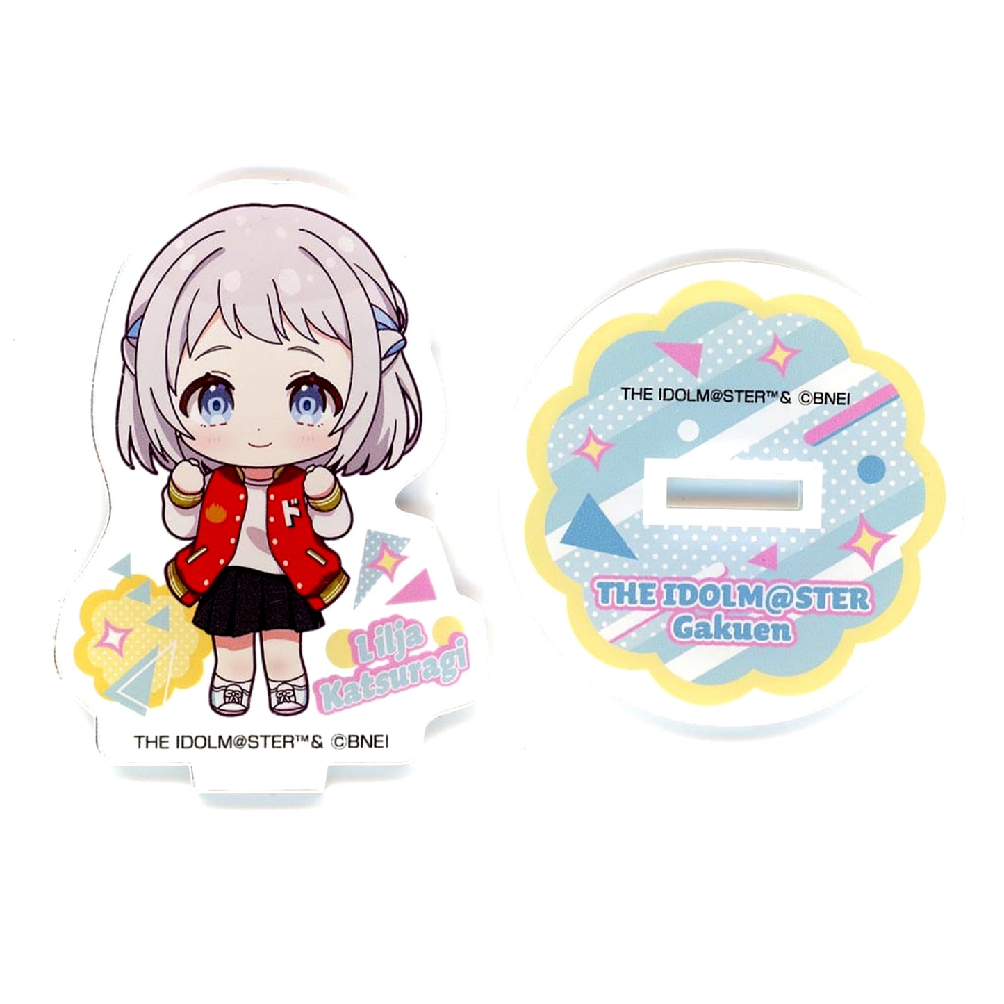 Lilja Katsuragi Gakuen Idolmaster Dodecamin Campaign BIG PET 600ml Lottery Course Winner Original Mini Acrylic Stand [USED]