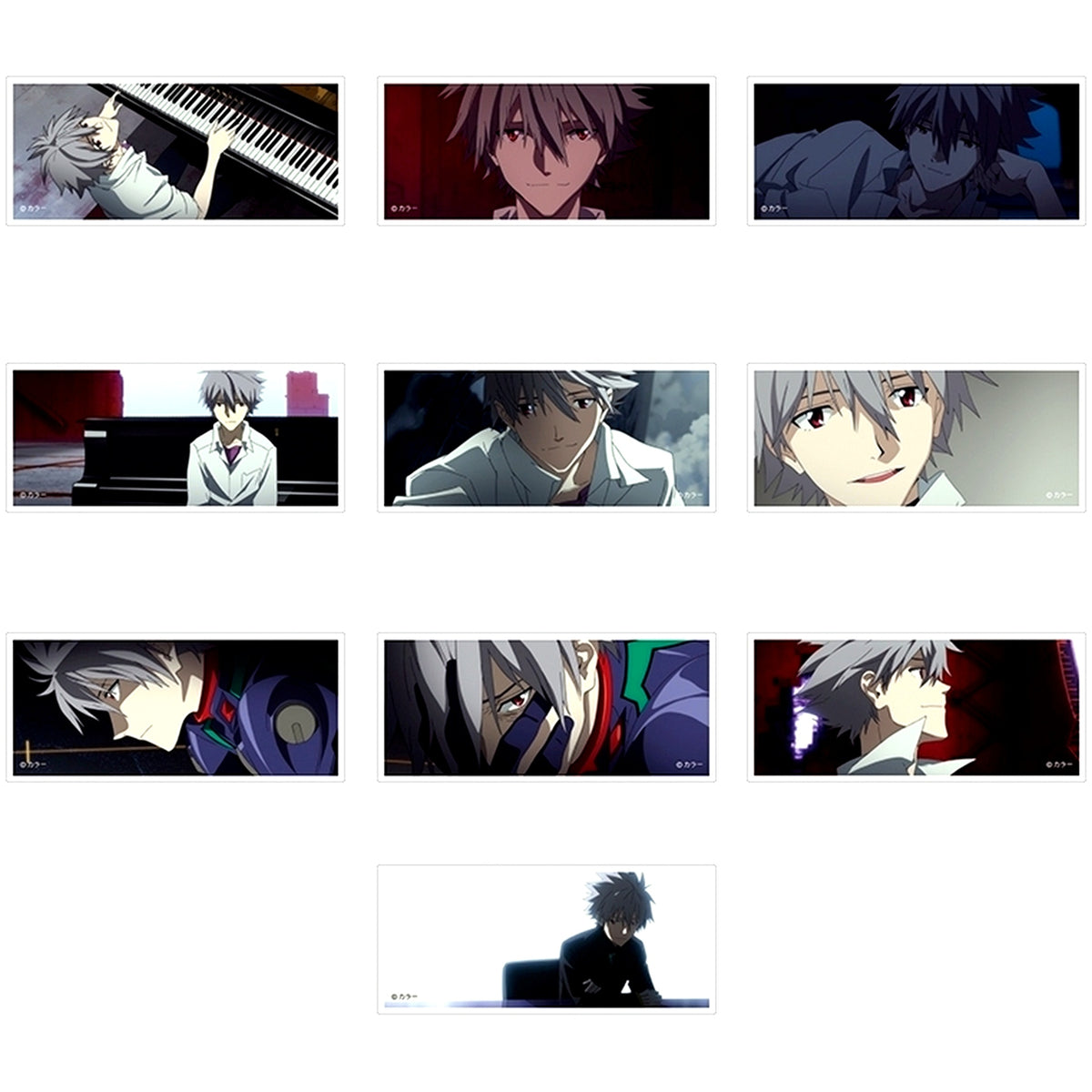 Set of 10 Rebuild of Evangelion Acrylic Block [USED]