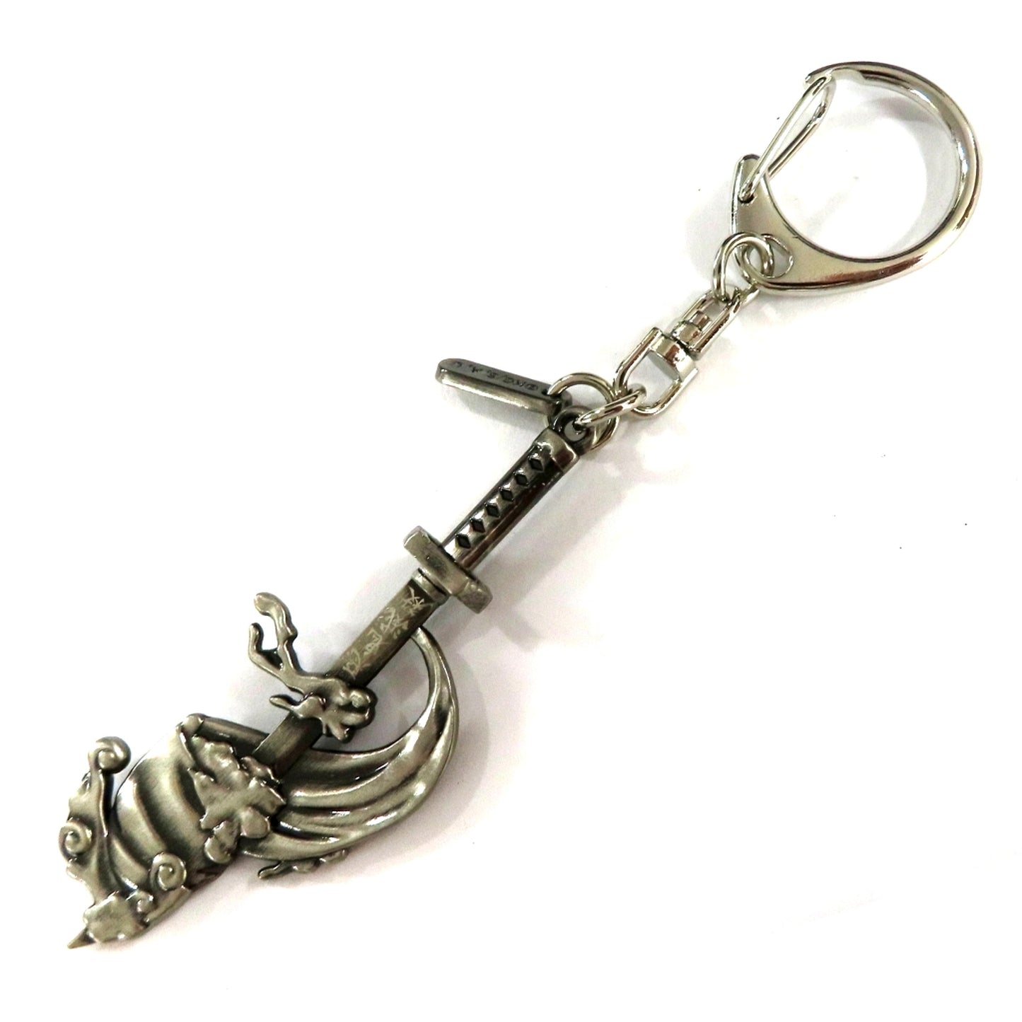 Giyu Tomioka Demon Slayer Kimetsu no Yaiba Infinity Castle Nichirin Sword Metal Charm [USED]