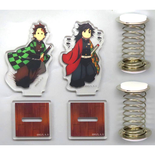 Tanjiro Kamado and Giyu Tomioka Demon Slayer: Kimetsu no Yaiba The Movie Infinity Castle Part 1 Akaza Returns Techitechi Stand Set Theater Goods [USED]