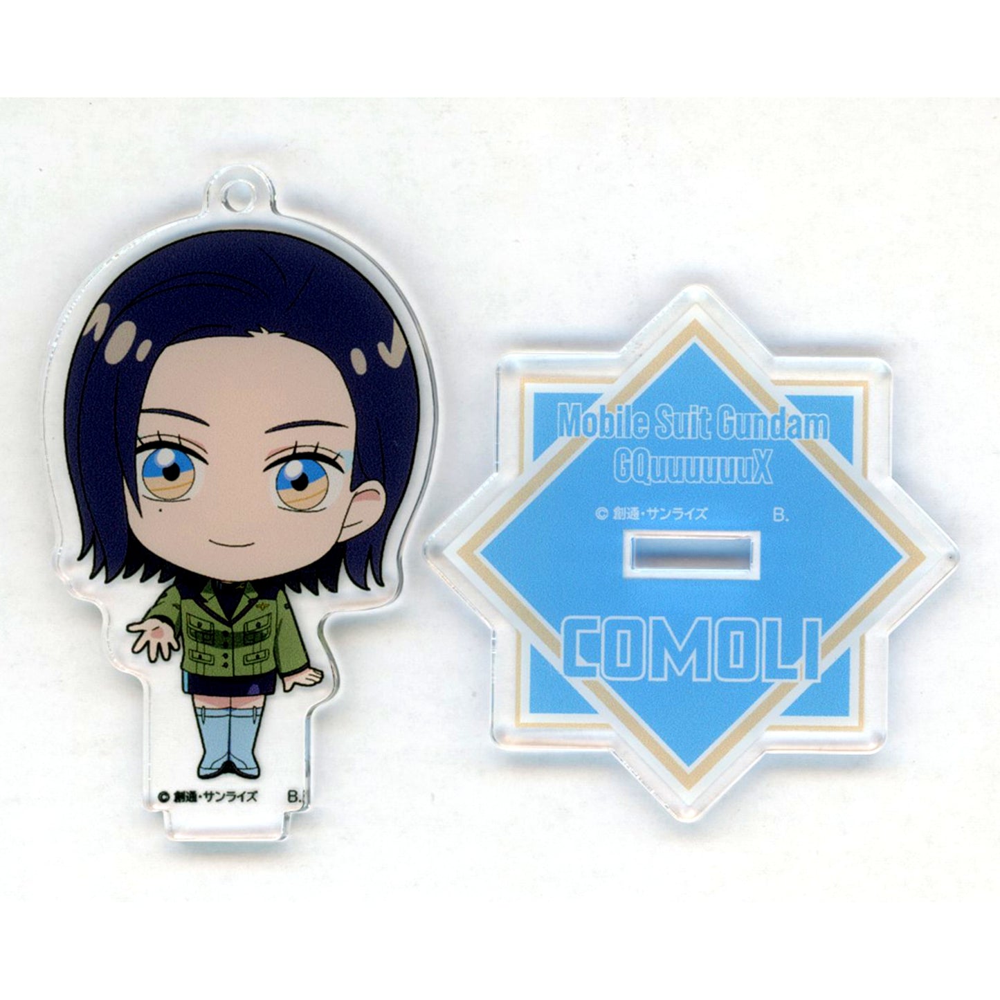 Komori Harcourt Happy Clover! Mobile Suit Gundam GQuuuuuuX Tsunagyutto Acrylic Stand Charm [USED]