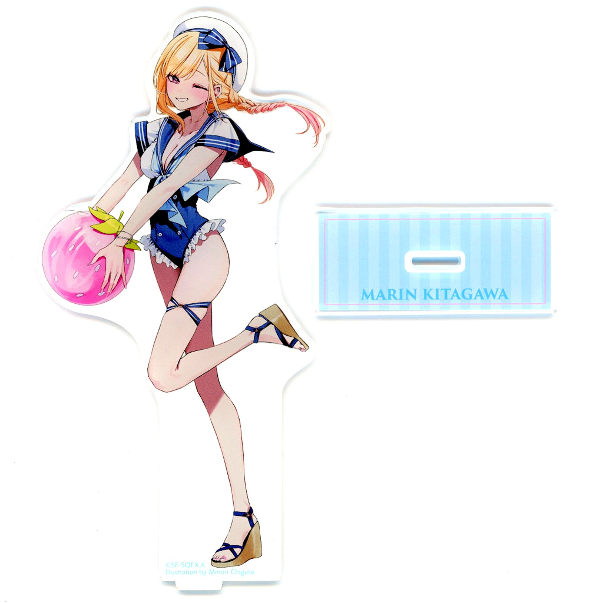 Marin Kitagawa Sailor Suit C-1 Prize Big Acrylic Stand Draw! Draw! x Kujimate TV Anime My Dress-Up Darling x Minori Chigusa Online Kuji [USED]