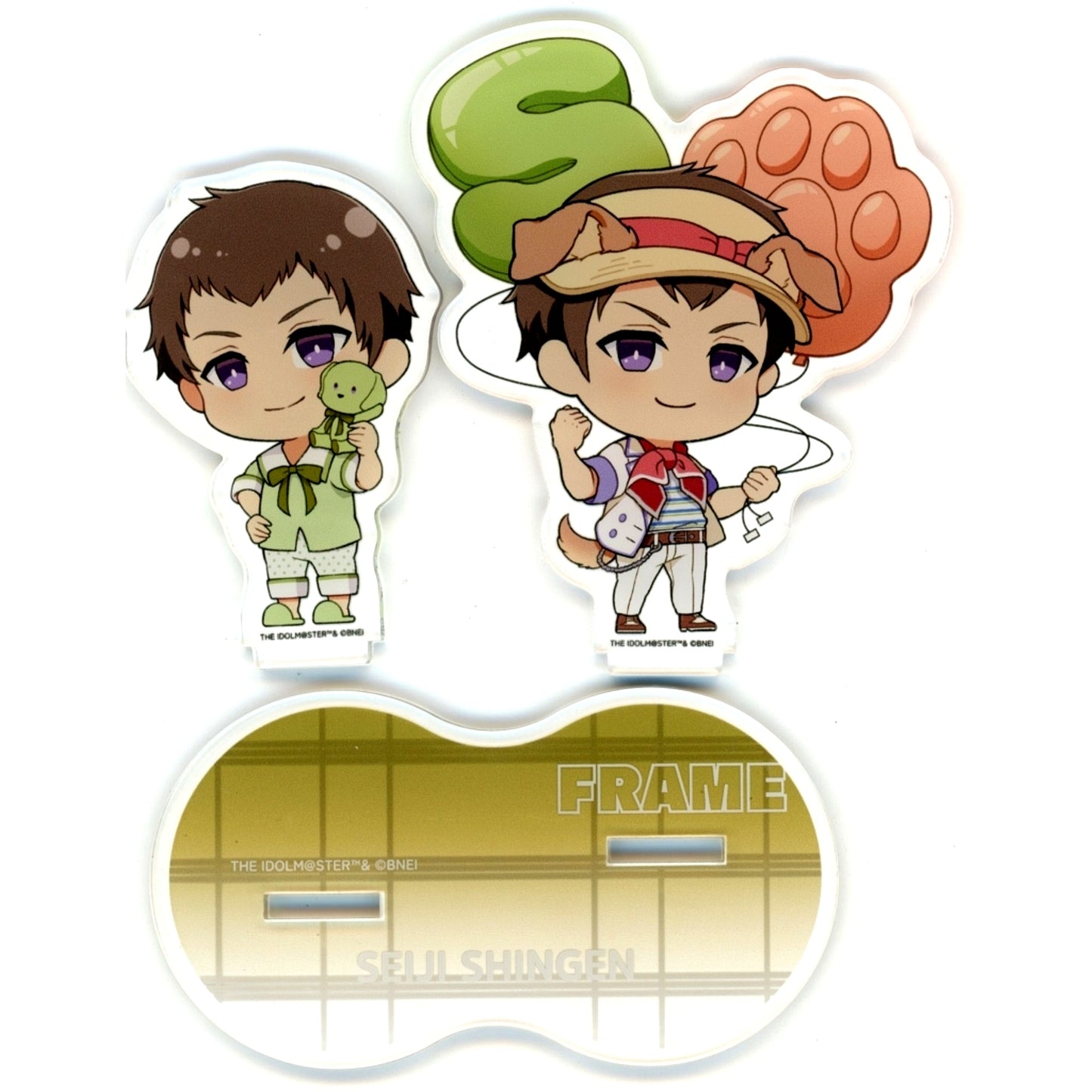 Seiji Shingen A Trading Deformed Pair Acrylic Stand The Idolmaster SideM Summer Doggie Pop-up Store [USED]