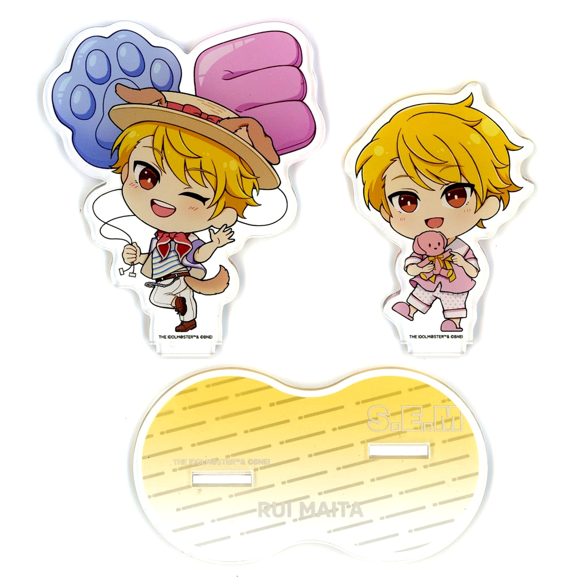 Rui Maita THE IDOLM@STER SideM Deformed Pair Acrylic Stand A Summer Doggie POP UP [USED]