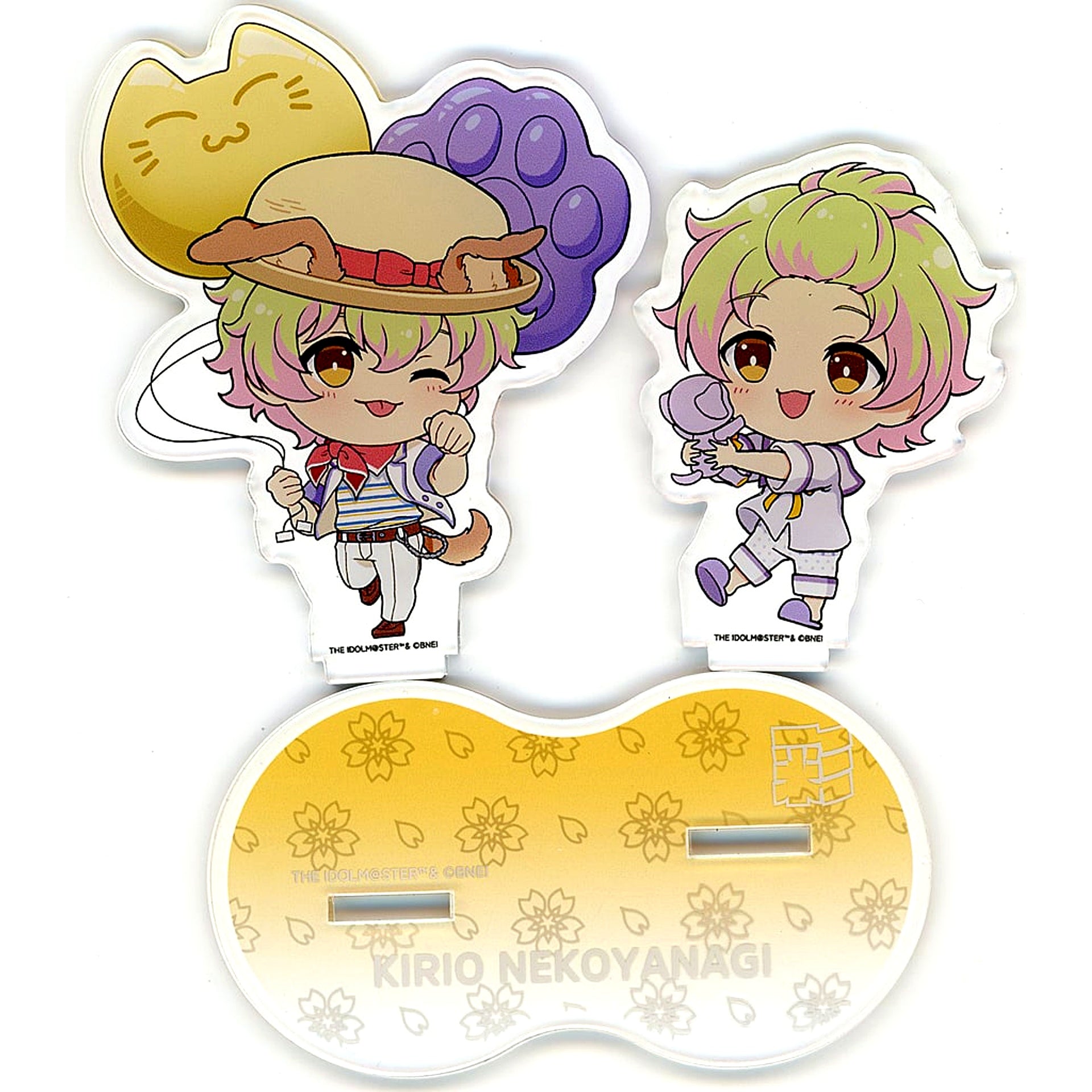 Kirio Nekoyanagi The Idolmaster SideM Trading Deformed Pair Acrylic Stand B Summer Doggie [USED]