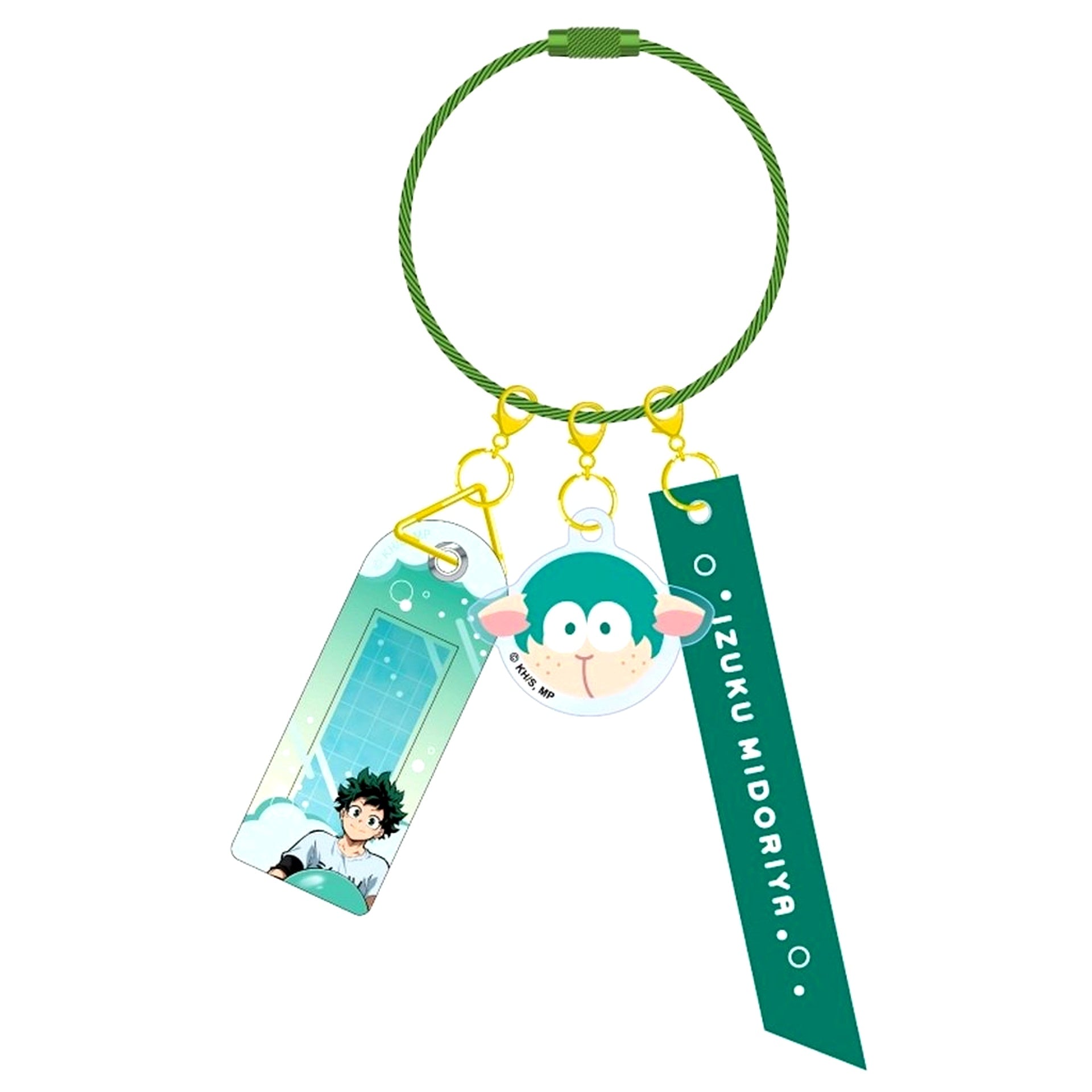 Izuku Midoriya My Hero Academia Name Tag Keychain Animal Beach Ball Ver. [USED]
