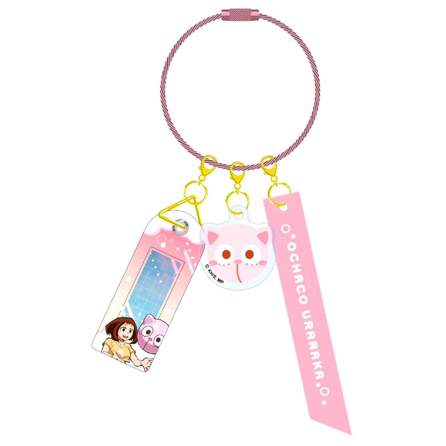 Ochaco Uraraka My Hero Academia Name Tag Keychain Animal Beach Ball Ver. [USED]