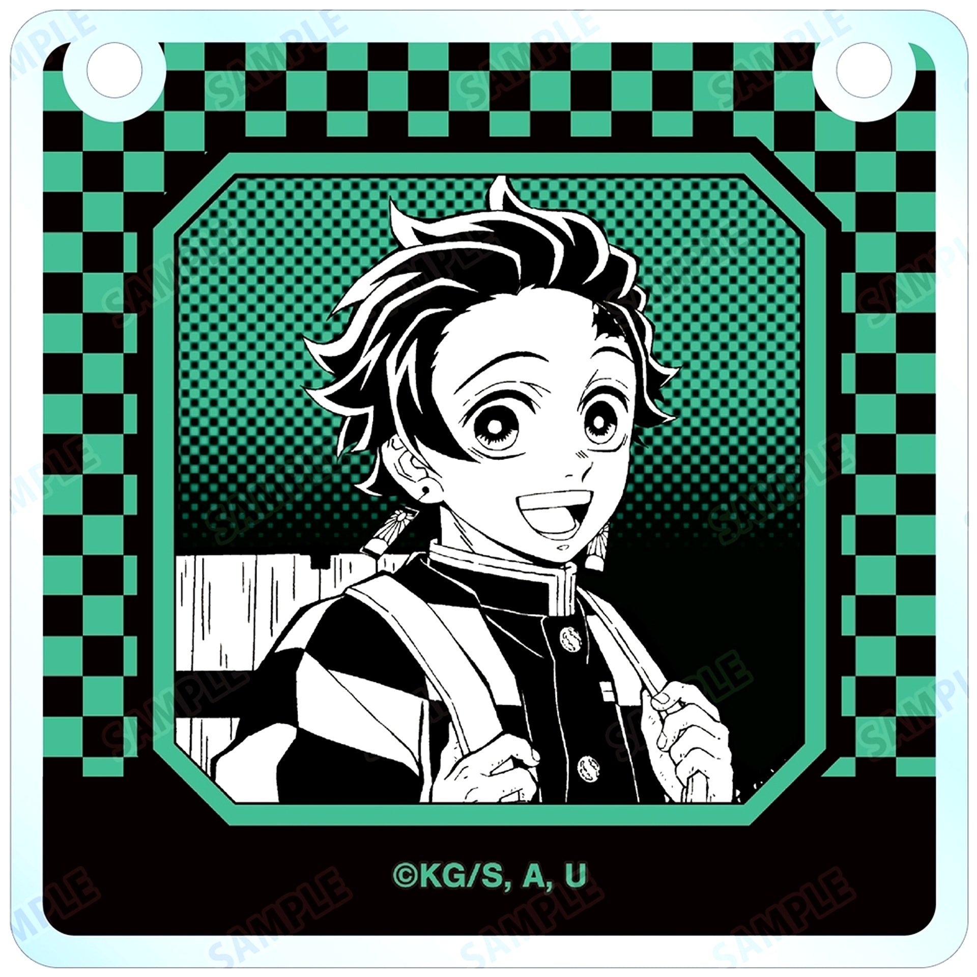 Tanjiro Kamado Demon Slayer Kimetsu no Yaiba Trading Acrylic Door Plate Style Charm [USED]