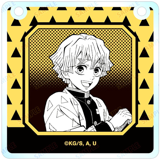 Zenitsu Agatsuma Demon Slayer Kimetsu no Yaiba Trading Acrylic Door Plate Style Charm [USED]