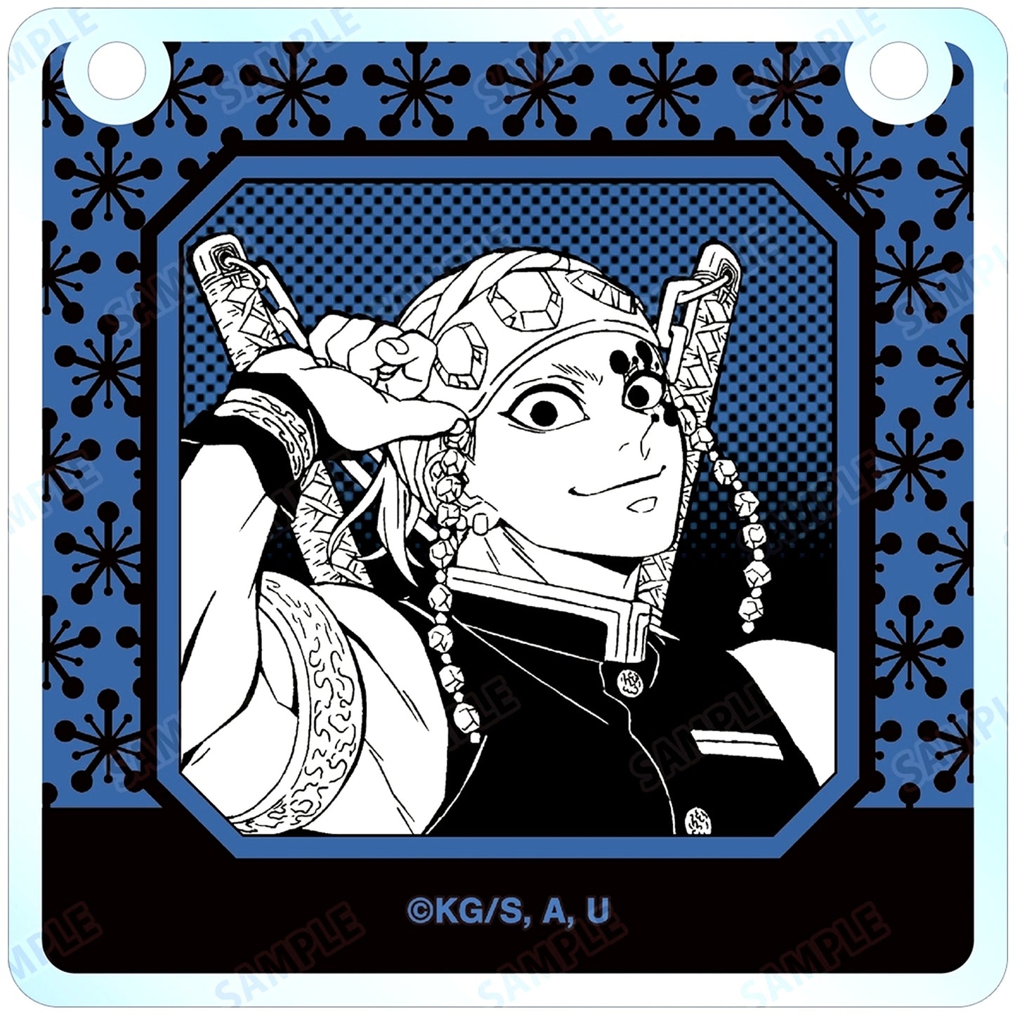 Tengen Uzui Demon Slayer Kimetsu no Yaiba Trading Acrylic Door Plate Style Charm [USED]
