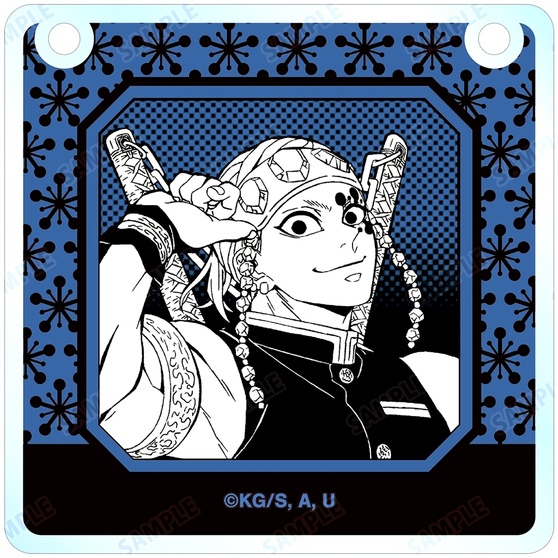 Tengen Uzui Demon Slayer Kimetsu no Yaiba Trading Acrylic Door Plate Style Charm [USED]