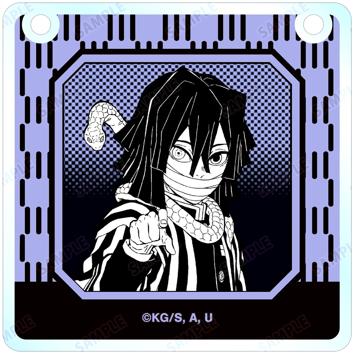 Obanai Iguro Demon Slayer Kimetsu no Yaiba Trading Acrylic Door Plate Style Charm [USED]