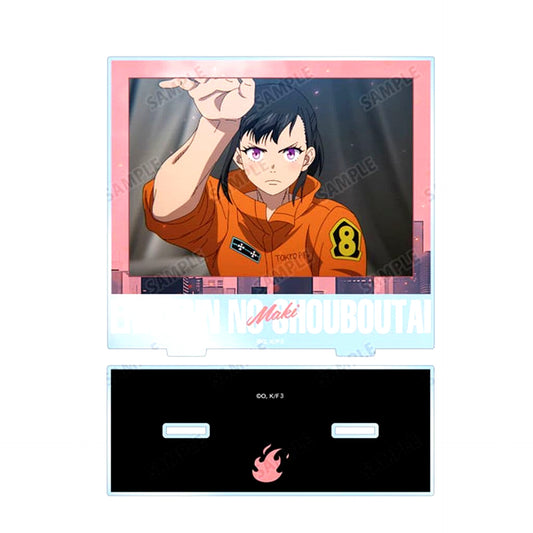 Maki Oze Fire Force Season 3 Scene Photo BIG Acrylic Stand [USED]